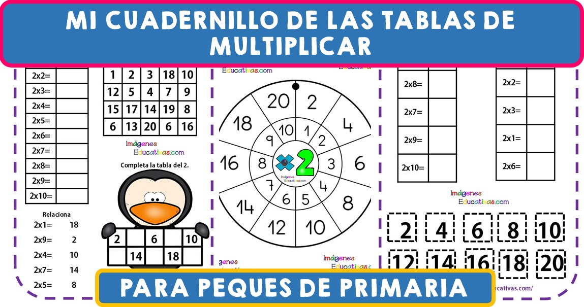 Mi Cuadernillo de las tablas de multiplicar Imagenes Educativas