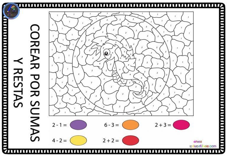 Recopilatorio de fichas para colorear con sumas y restas - Imagenes ...