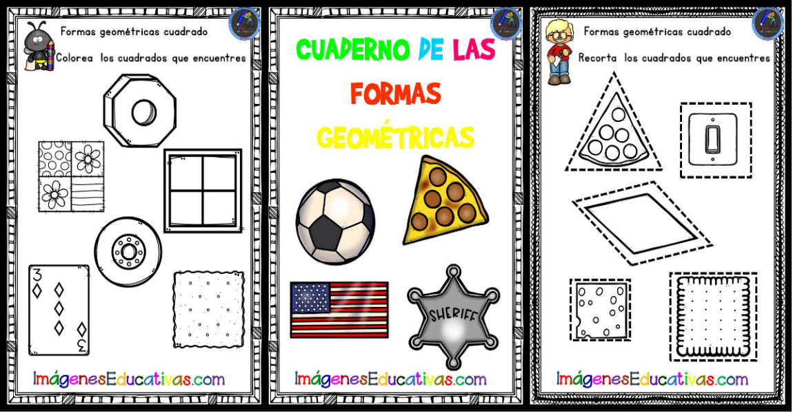 Cuaderno para trabajar las formas geométricas – Imagenes Educativas