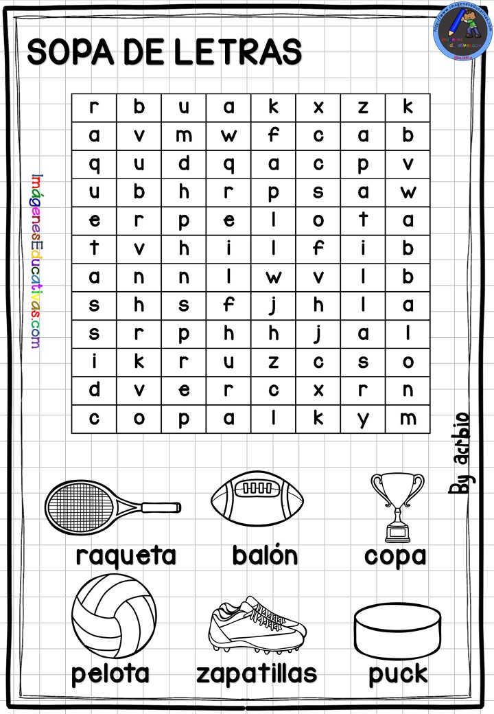 Sopa De Letras 1 Imagenes Educativas