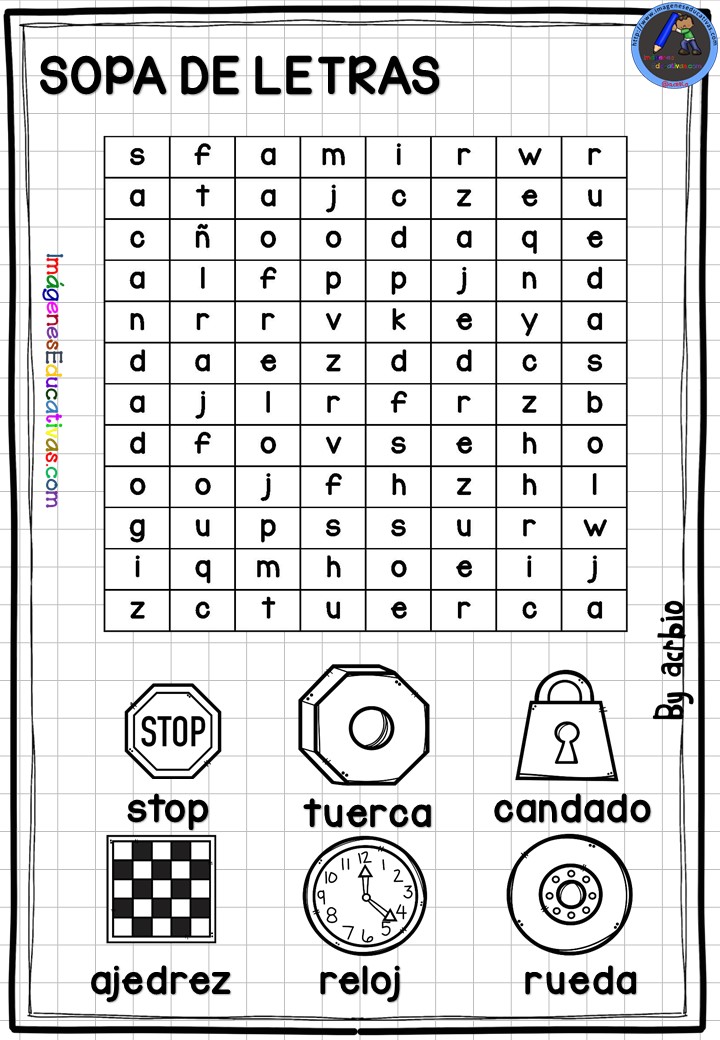 Sopa De Letras Imagenes Educativas