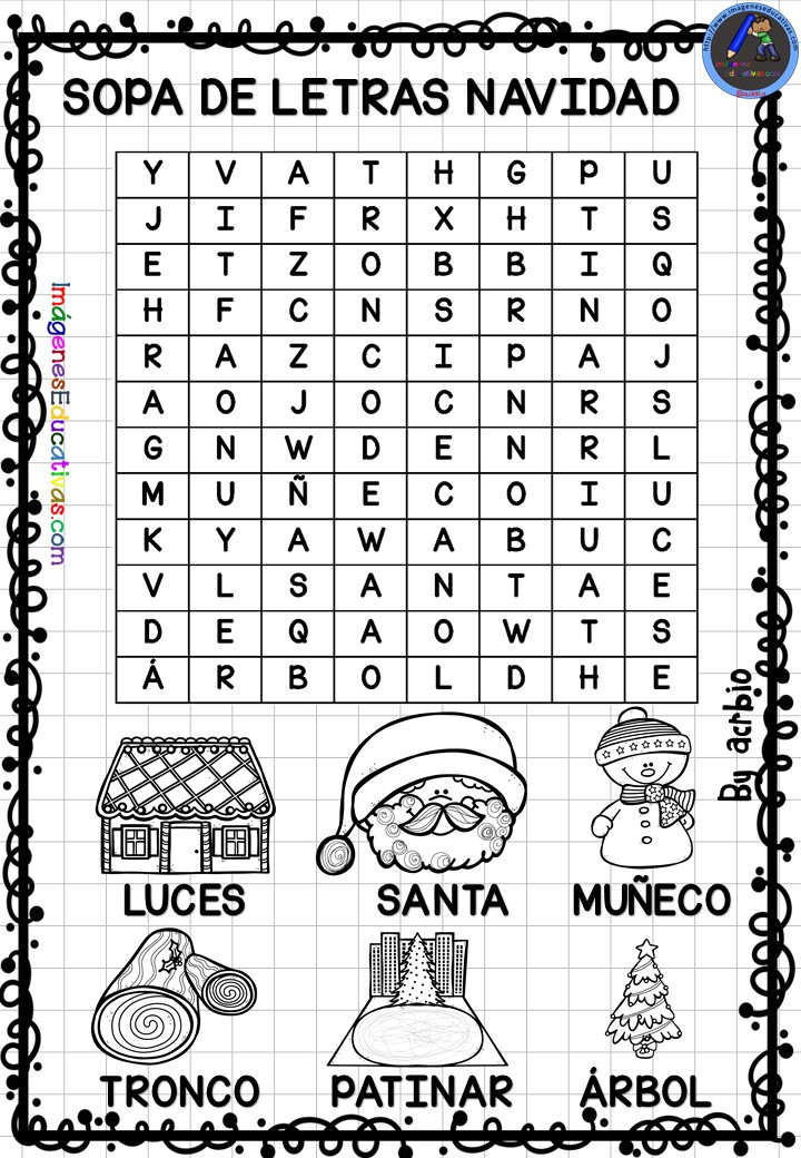 Sopa De Letras Navidad - IMAGESEE