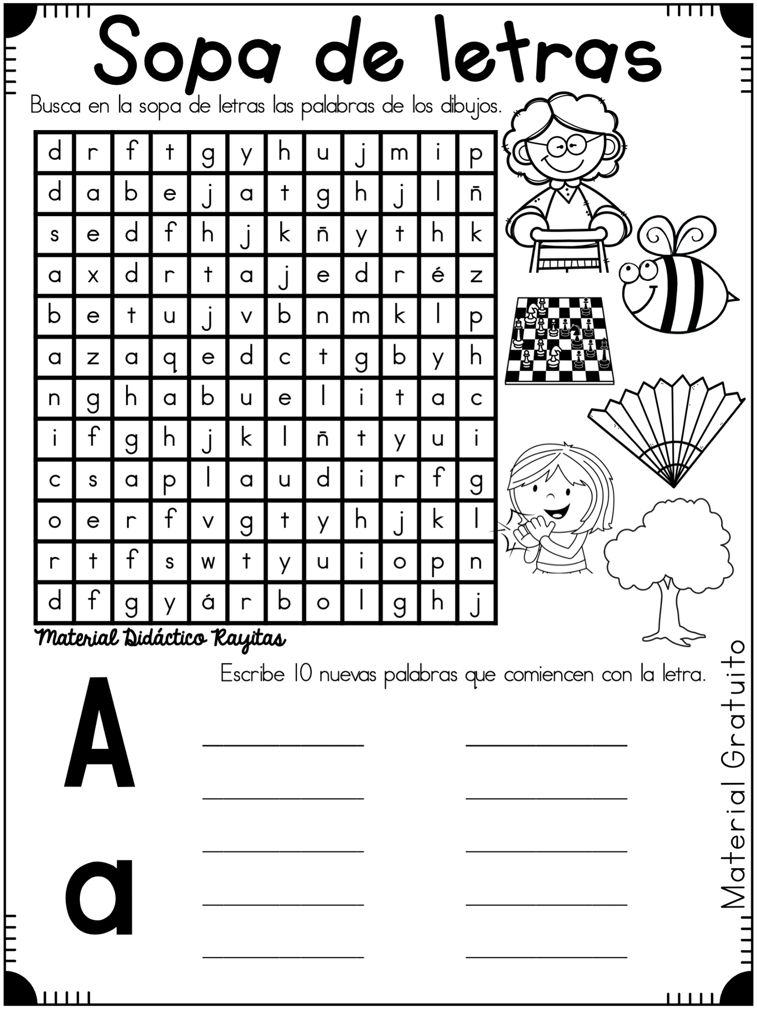 Abecedario Sopa De Letras 1 Imagenes Educativas