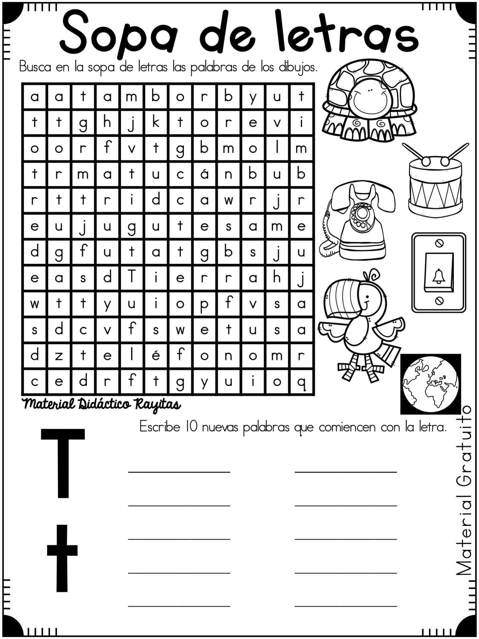 Abecedario Sopa De Letras 22 Imagenes Educativas