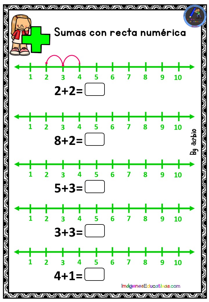 RECTA NUMÉRICA ABN (5) - Imagenes Educativas