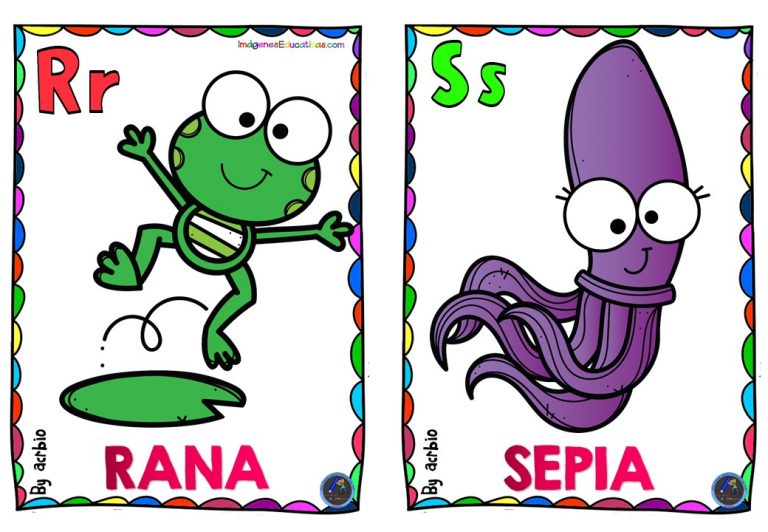 ABECEDARIO DE ANIMALES EN TARJETAS PARA PLASTIFICAR 1 (10) - Imagenes ...
