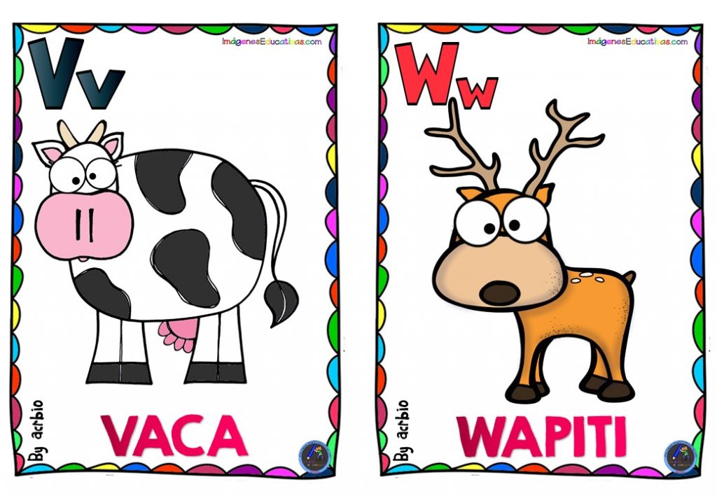 ABECEDARIO DE ANIMALES EN TARJETAS PARA PLASTIFICAR 1 (12) - Imagenes ...