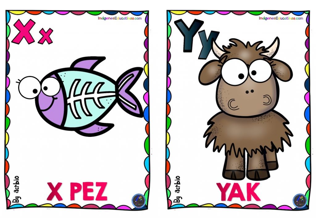 ABECEDARIO DE ANIMALES EN TARJETAS PARA PLASTIFICAR 1 (13) - Imagenes ...