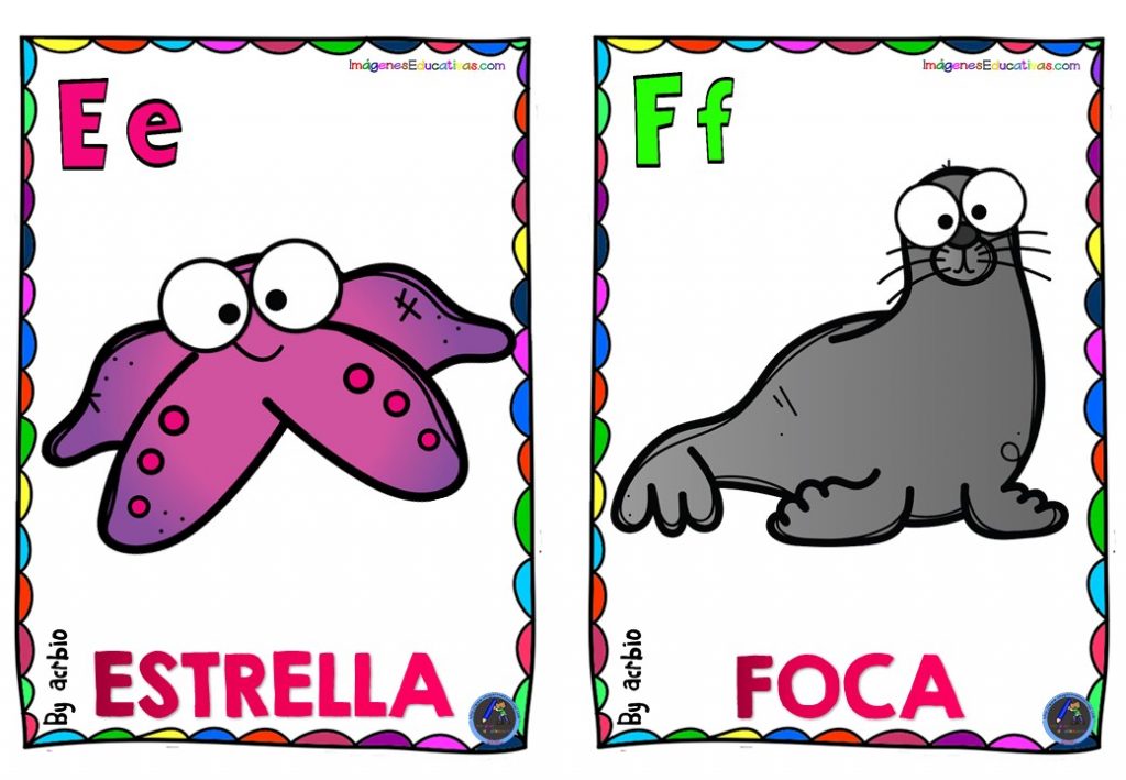 ABECEDARIO DE ANIMALES EN TARJETAS PARA PLASTIFICAR 1 (3) - Imagenes ...