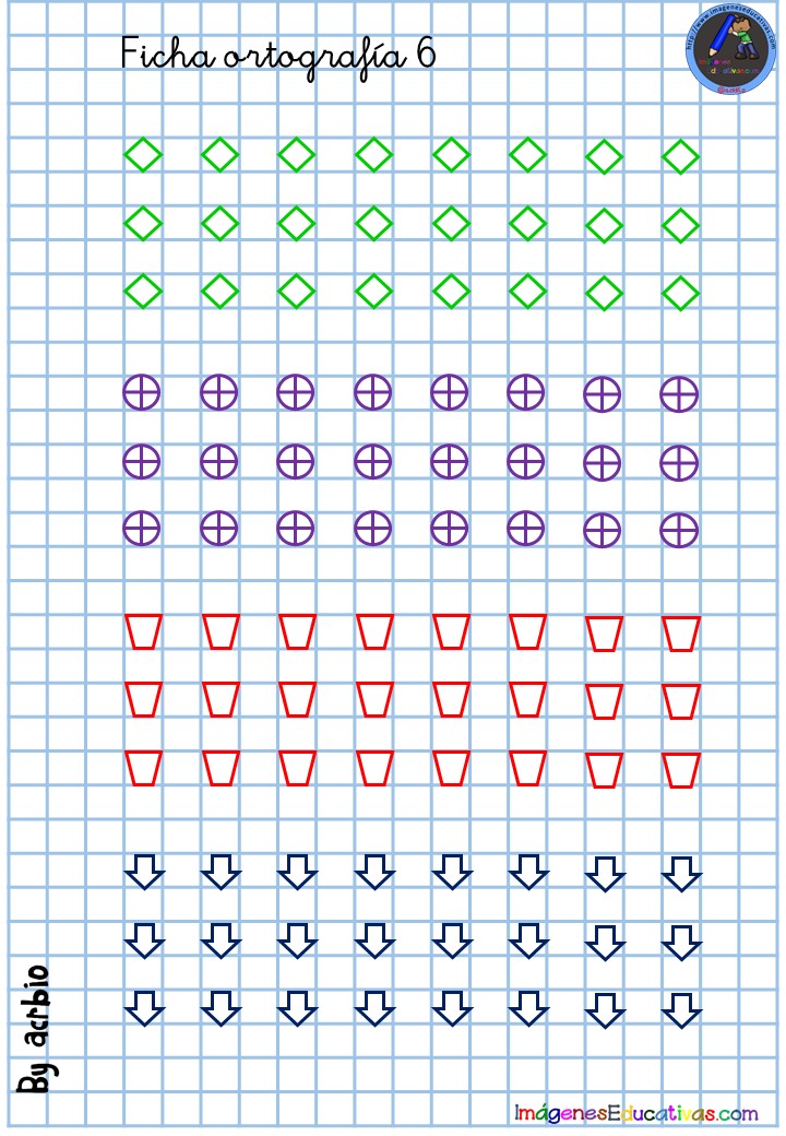 Cuaderno De CaligrafÍa En Cuadricula 6 Imagenes Educativas 90e