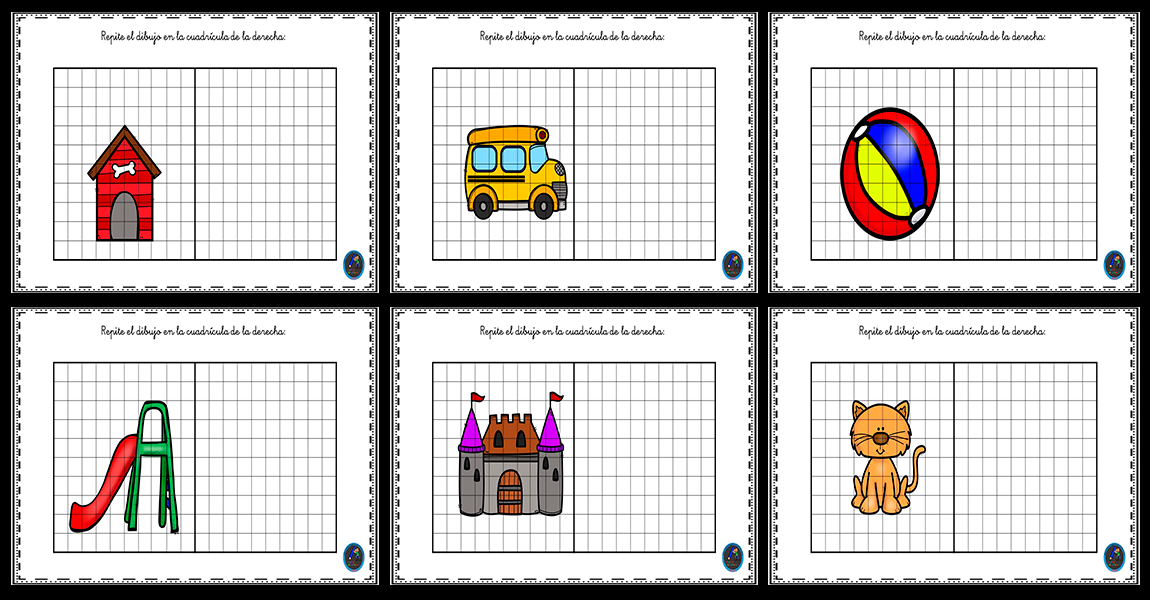 Fichas para dibujar en cuadrícula – Imagenes Educativas Fichas para dibujar en cuadrícula – Imagenes Educativas