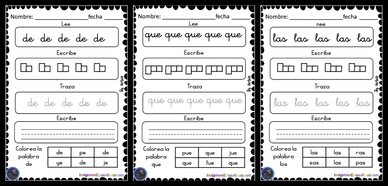 CUADERNO PALABRAS DE ALTA FRECUENCIA Imagenes Educativas