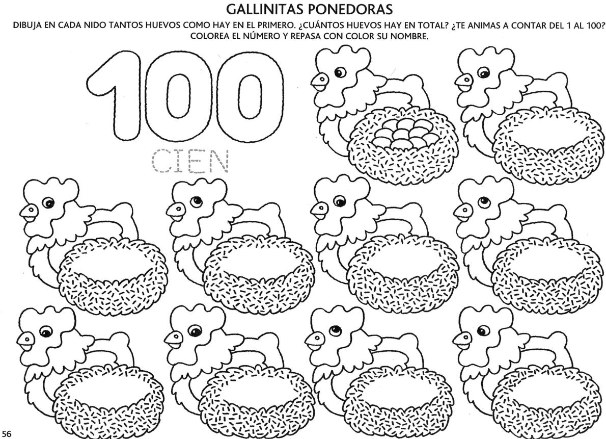 Featured image of post Numeros Para Colorear Del 1 Al 100
