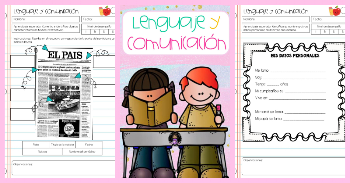 LENGUAJE y la COMUNICACIÓN PORTADA – Imagenes Educativas