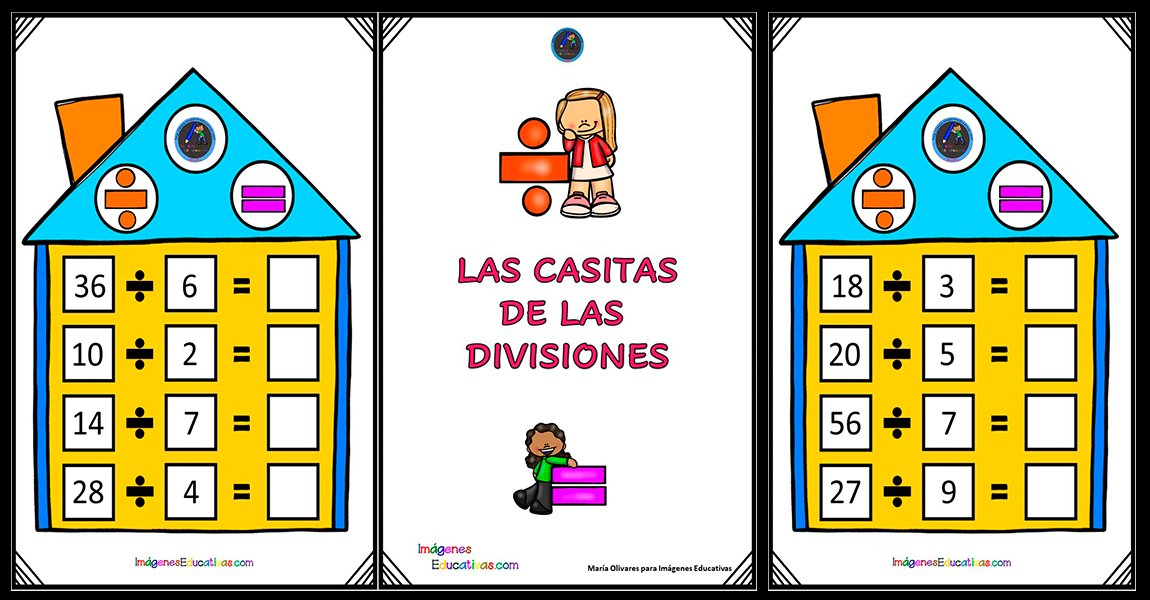 Las casitas de las divisiones – Imagenes Educativas