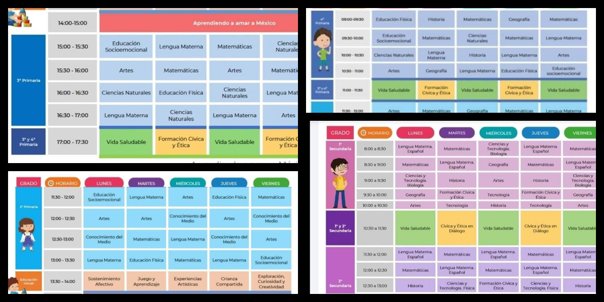 Programacion Escolar Programación, canales y horarios para el aprendizaje a distancia para ...