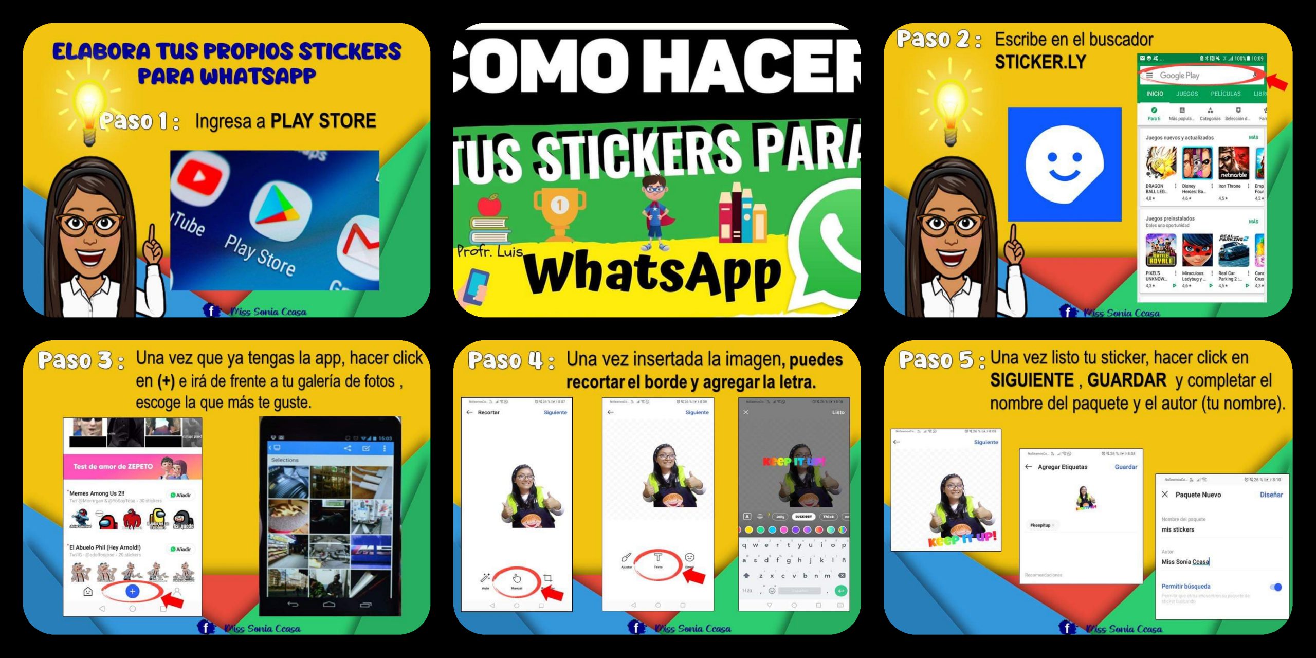 ¿CÓMO HACER STICKERS PARA WHATSAPP? Imagenes Educativas