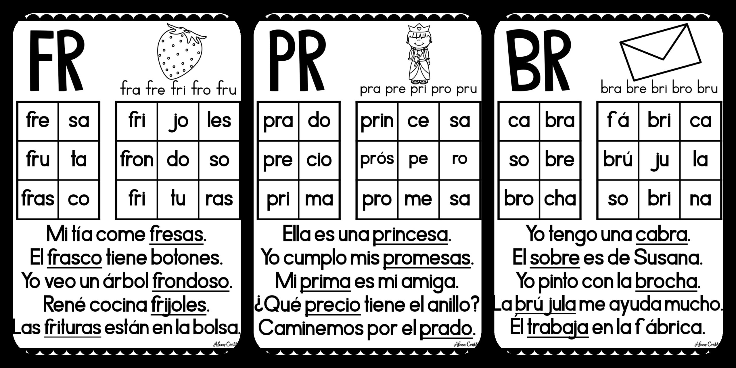 SÚper Cuaderno De SÍlabas Trabadas Imagenes Educativas