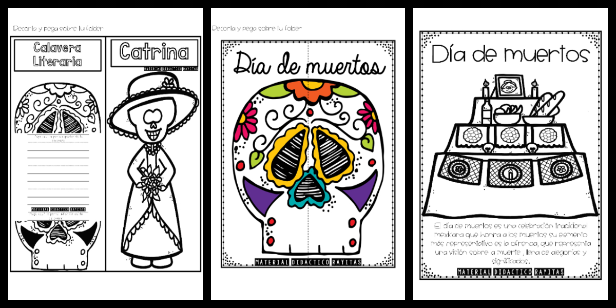 Lapbook Día de Muertos PORTADA – Imagenes Educativas