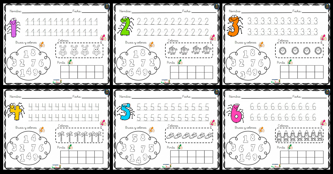 Superposter Para Trabajar Los Numeros Del 1 Al 10 Imagenes Educativas