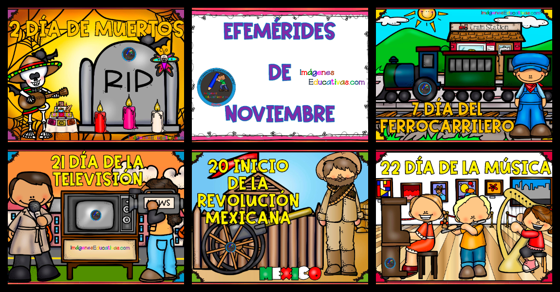 Efemérides NOVIEMBRE 2020 PORTADA – Imagenes Educativas