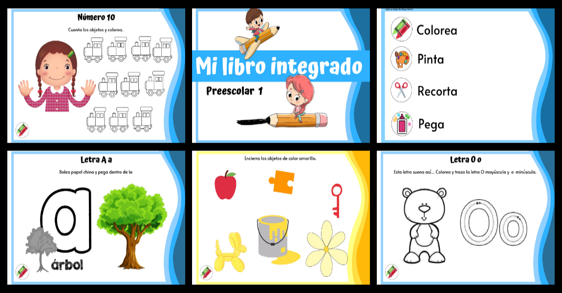 COMPLETO LIBRO DE ACTIVIDADES DE REPASO PARA PREESCOLAR - Imagenes