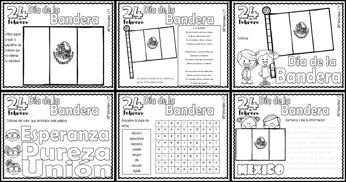 CUADERNO ESPECIAL DÍA DE LA BANDERA 24 DE FEBRERO PORTADA – Imagenes  Educativas