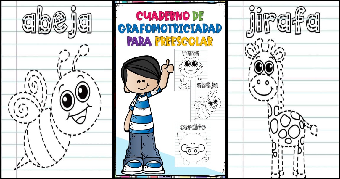 CUADERNO DE GRAFOMOTRICIADAD PARA PREESCOLAR – Imagenes Educativas