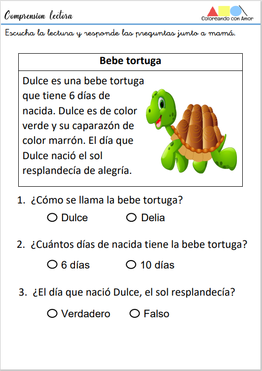 Cuaderno De ComprensiÓn Lectora 4 AÑos Inicial 11 Imagenes Educativas