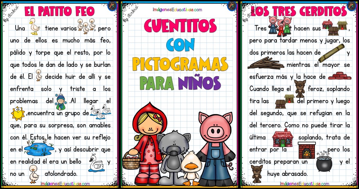 Arrestar aceleración desinfectante CUENTITOS CON PICTOGRAMAS PARA NIÑOS – Imagenes Educativas