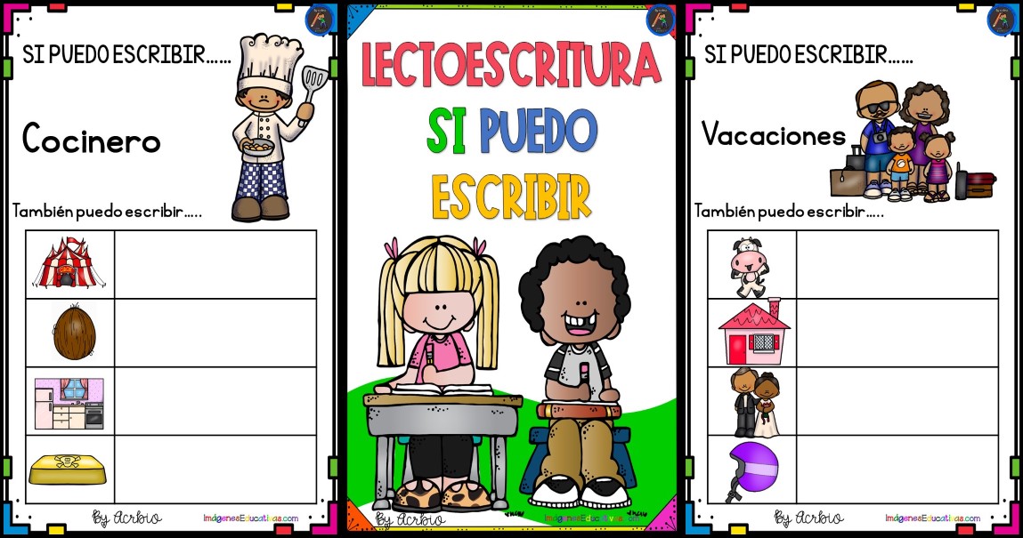 LECTOESCRITURA SI PUEDO ESCRIBIR portada – Imagenes Educativas