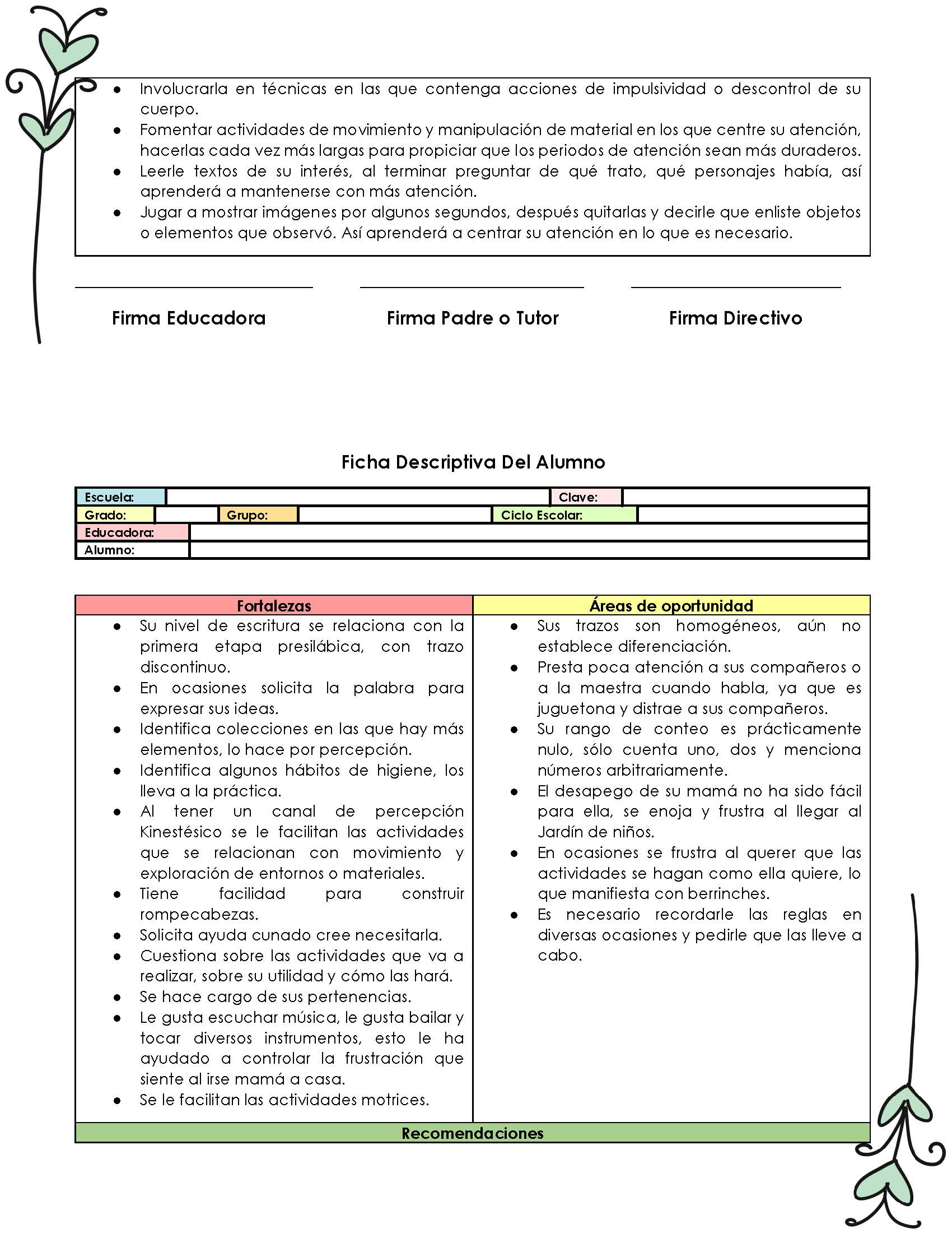 Ejemplo De Ficha Descriptiva Por Alumno Pdf Fichas Descriptivas Por Hot Sex Picture