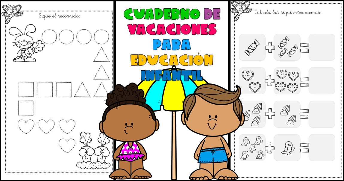 ¡VACACIONES! Libro Preescolar para Niños 3-6 Años: Cuaderno de Vacaciones  de Verano - 170 páginas con actividades y juegos educativos para aprender y