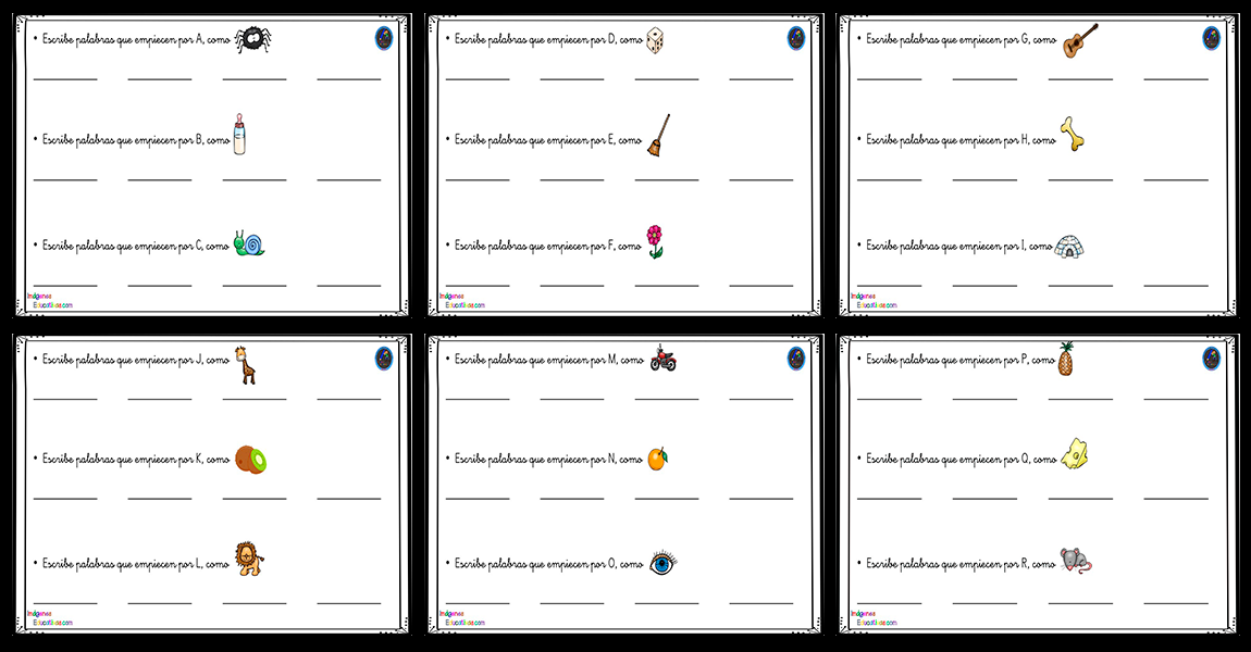 PALABRAS QUE EMPIEZAN POR…» TODAS LAS LETRAS DEL ABECEDARIO – Imagenes Educativas PALABRAS QUE EMPIEZAN POR…» TODAS LAS LETRAS DEL ABECEDARIO – Imagenes Educativas