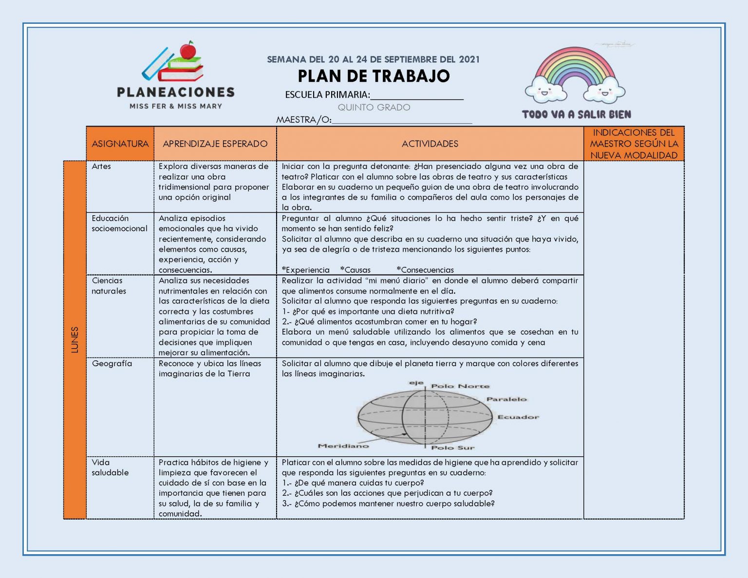 EDITABLE PLAN DE TRABAJO SEMANA 04 DEL 19 AL 23 SEPTIEMBRE 4º,5º Y 6º ...