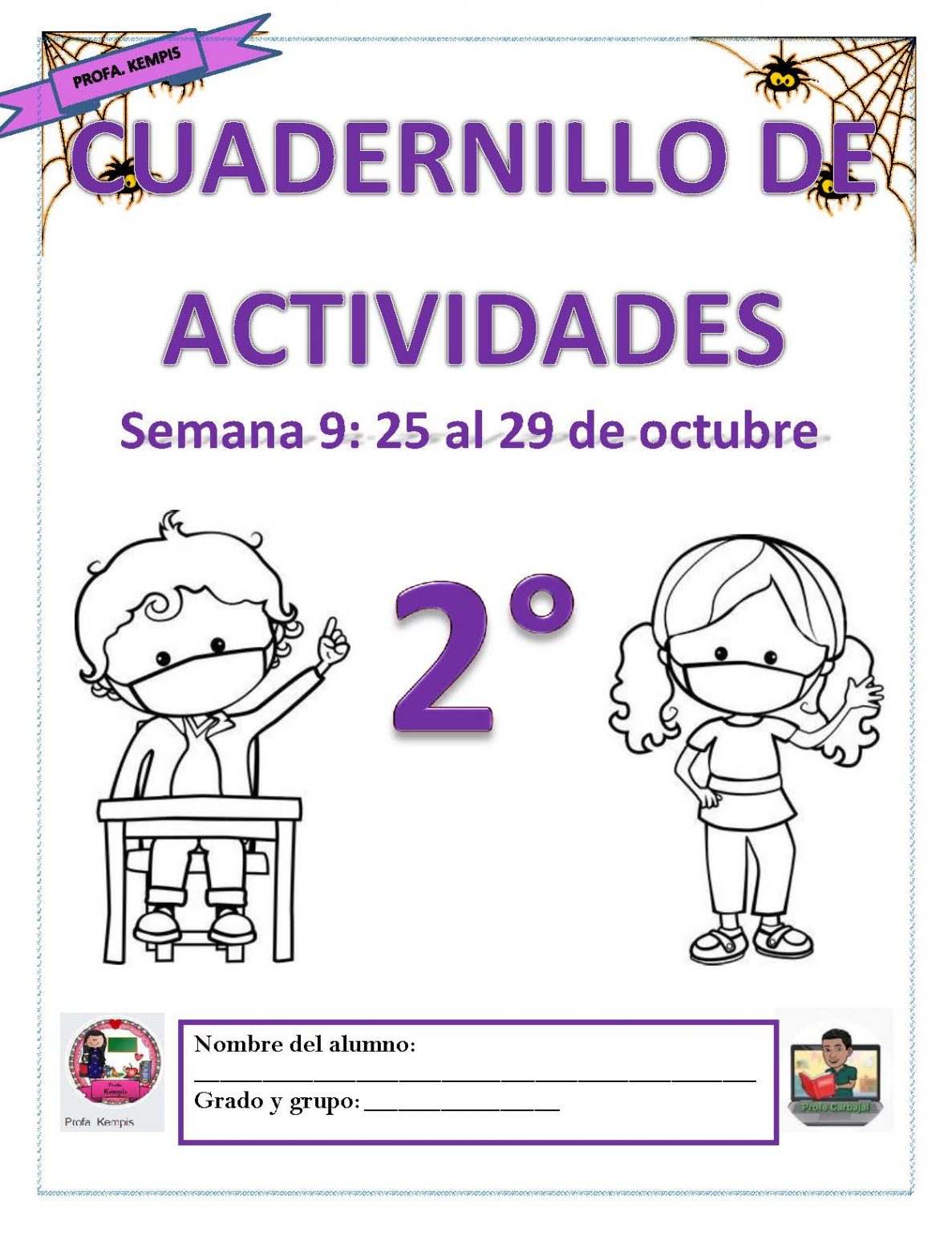 SEGUNDO GRADO CUADERNO DE REPASO SEMANA 09 DEL 25 al 29 de OCTUBRE ...