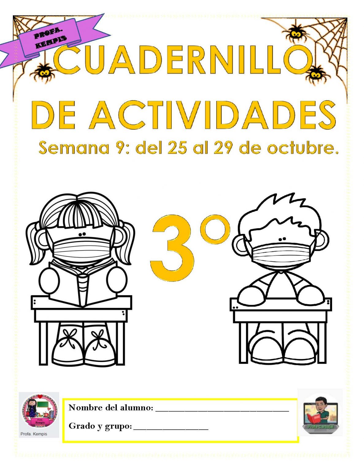TERCER GRADO CUADERNO DE REPASO SEMANA 09 DEL 25 al 29 de OCTUBRE ...