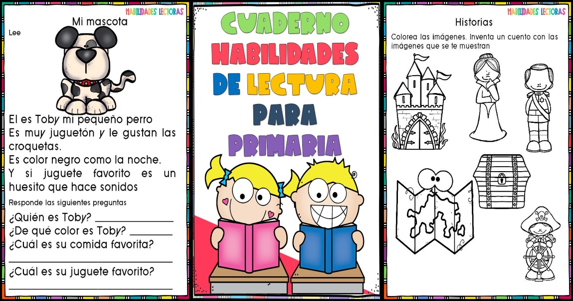 CUADERNO HABILIDADES DE LECTURA PARA PRIMARIA PORTADA – Imagenes Educativas