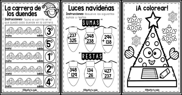 101 FICHAS NAVIDEÑAS PARA NIÑOS DE PRIMARIA - Imagenes Educativas