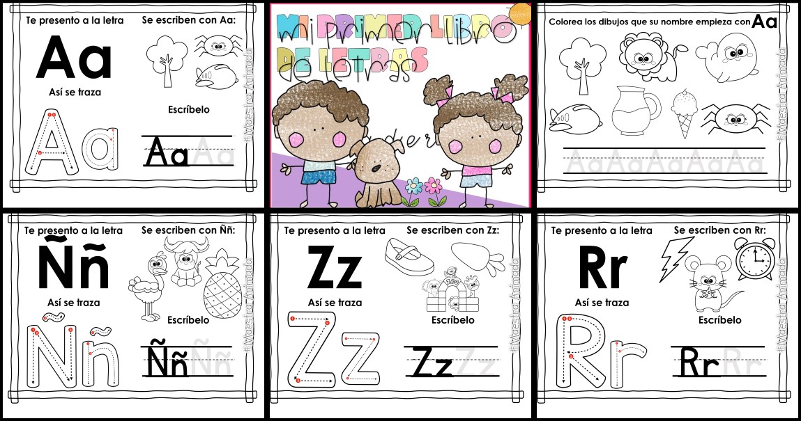 Caligrafía para niños de 4 a 8 años: Aprendiendo a repasar letras