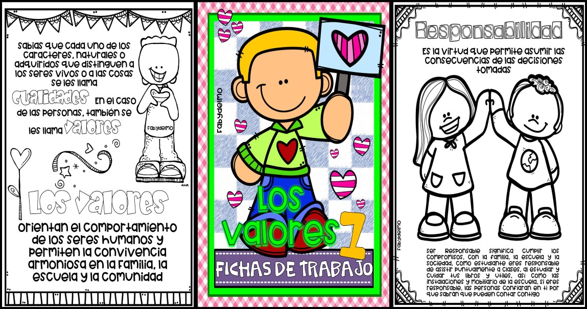 Plasticidad Polar Para construir SUPER CUADERNO PARA TRABAJAR LOS VALORES EN LA ESCUELA 100 PÁGINAS –  Imagenes Educativas