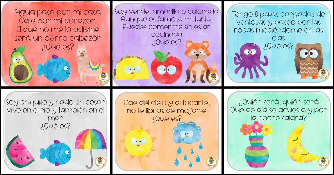 ADIVINANZAS BONITAS PARA NIÑOS PORTADA – Imagenes Educativas