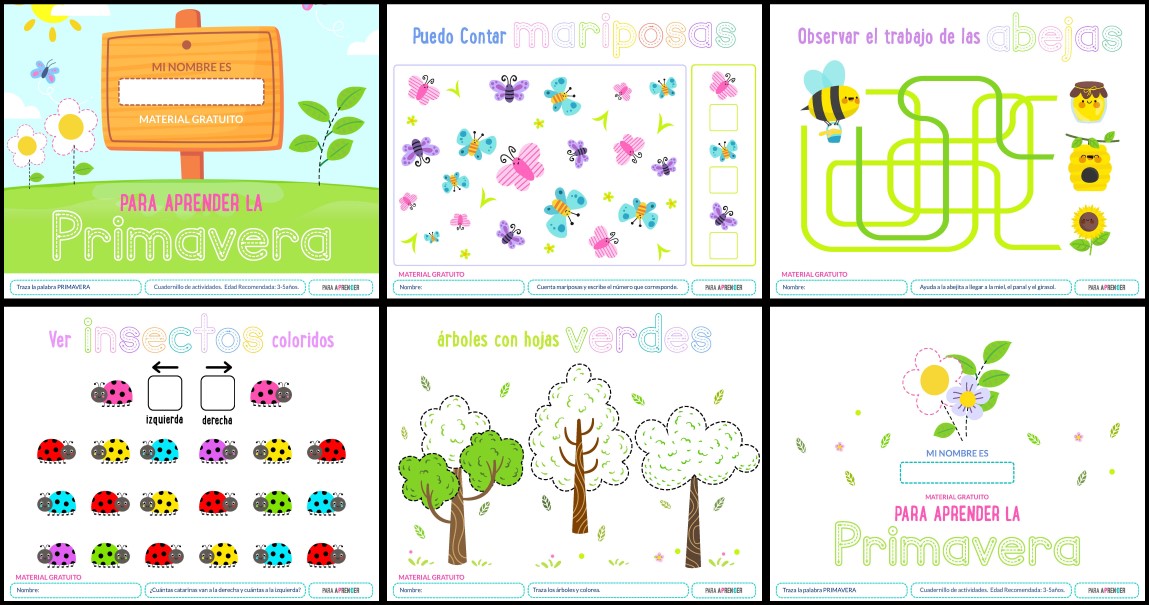 Bienvenida Primavera 2018  Cuadernos creativos, Actividades para  preescolar, Actividades