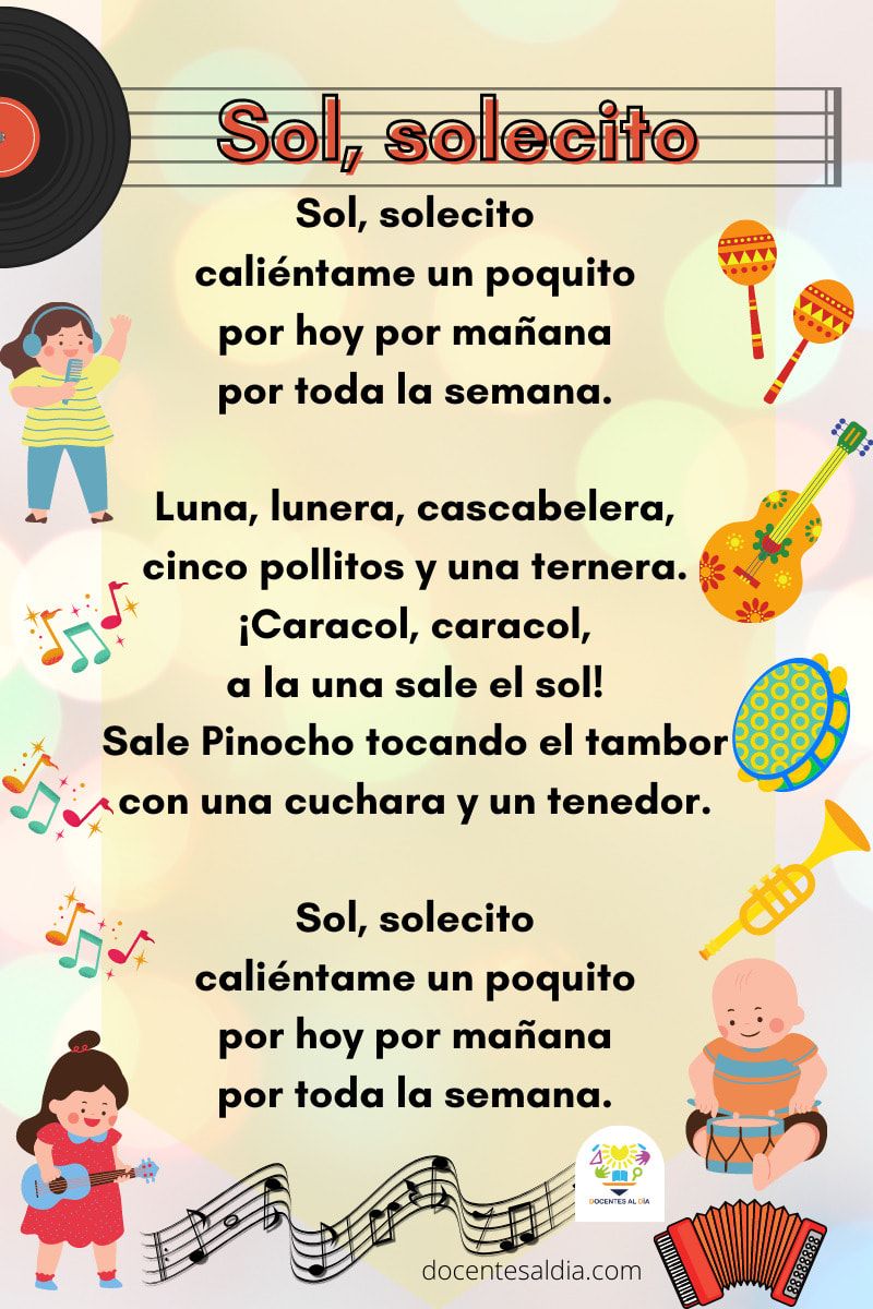 Tener un picnic batalla Doméstico CANCIONES INFANTILES PARA NIÑOS – (5) – Imagenes Educativas