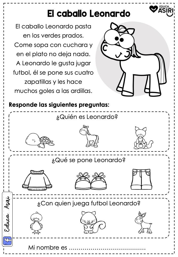 Lecturas De Comprensión Para Inicial Imagenes Educativas