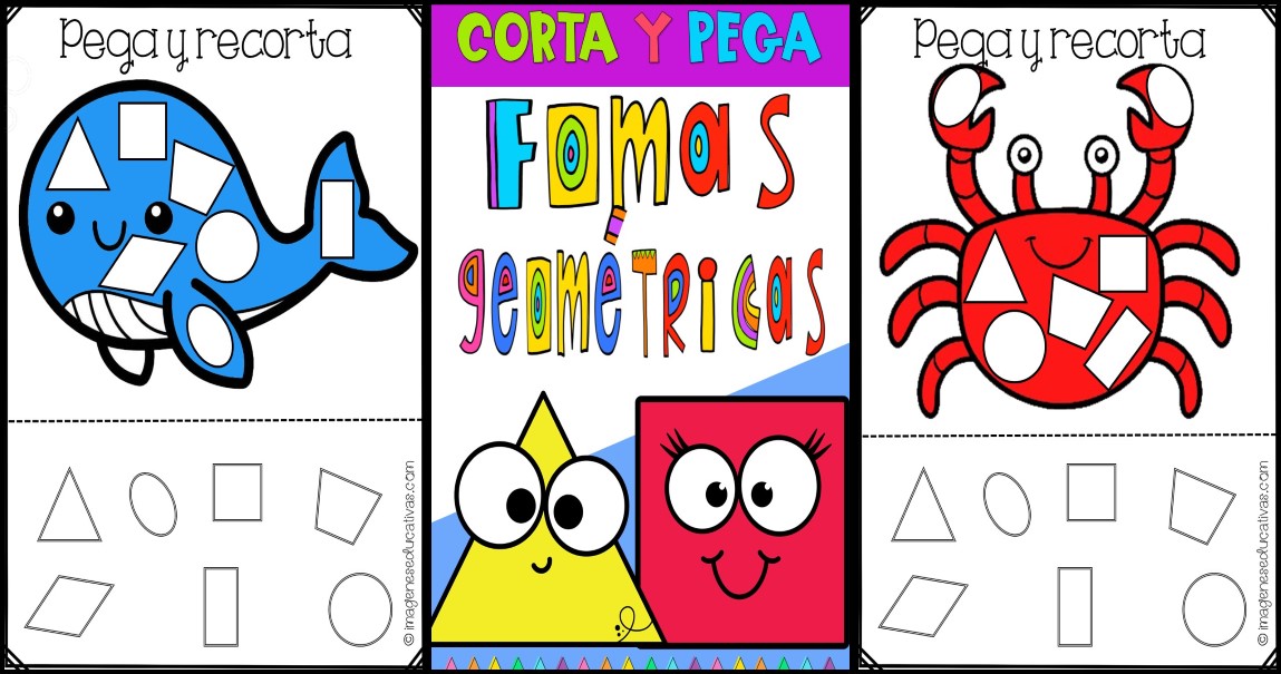 FICHAS PARA COLOREAR FIGURAS GEOMÉTRICAS – Imagenes Educativas