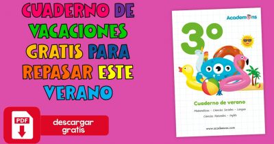 CUADERNO DE VACACIONES GRATIS PARA REPASAR ESTE VERANO 3º DE PRIMARIA Y ...