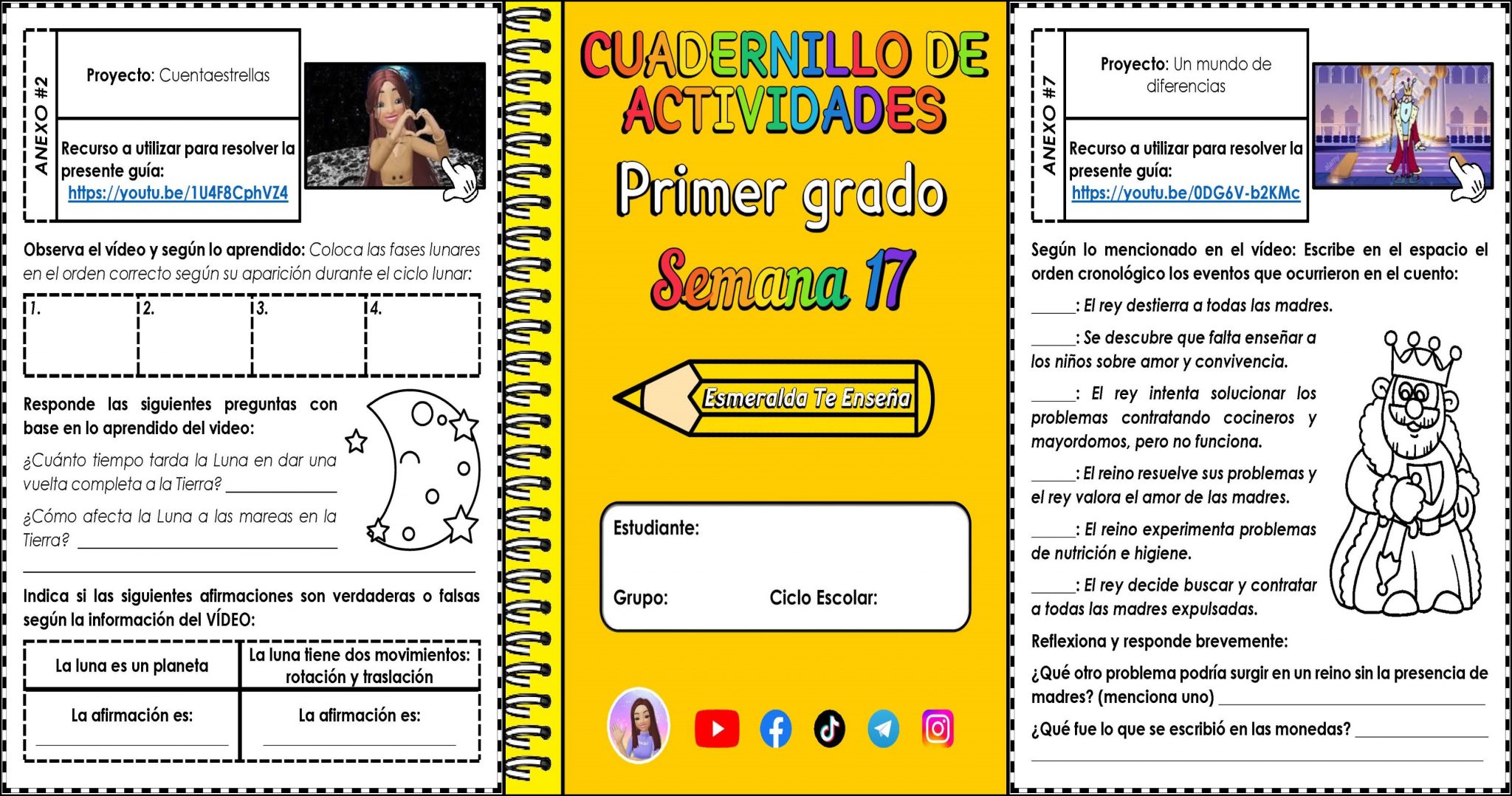 CUADERNO DE ACTIVIDADES Y PLANEACIÓN DIDÁCTICA SEMANA 17 CUARTO GRADO ...