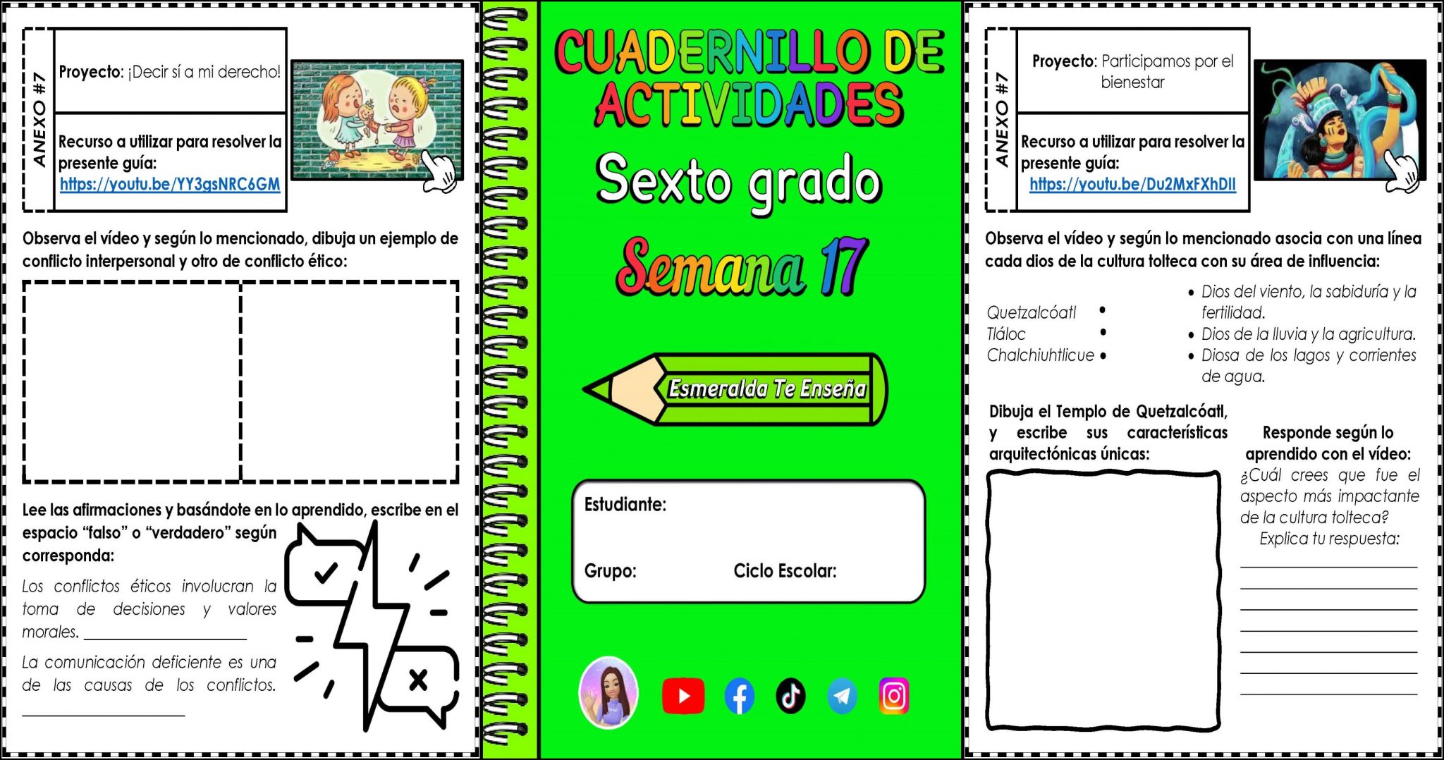 CUADERNO DE ACTIVIDADES Y PLANEACIÓN DIDÁCTICA SEMANA 17 SEXTO GRADO ...