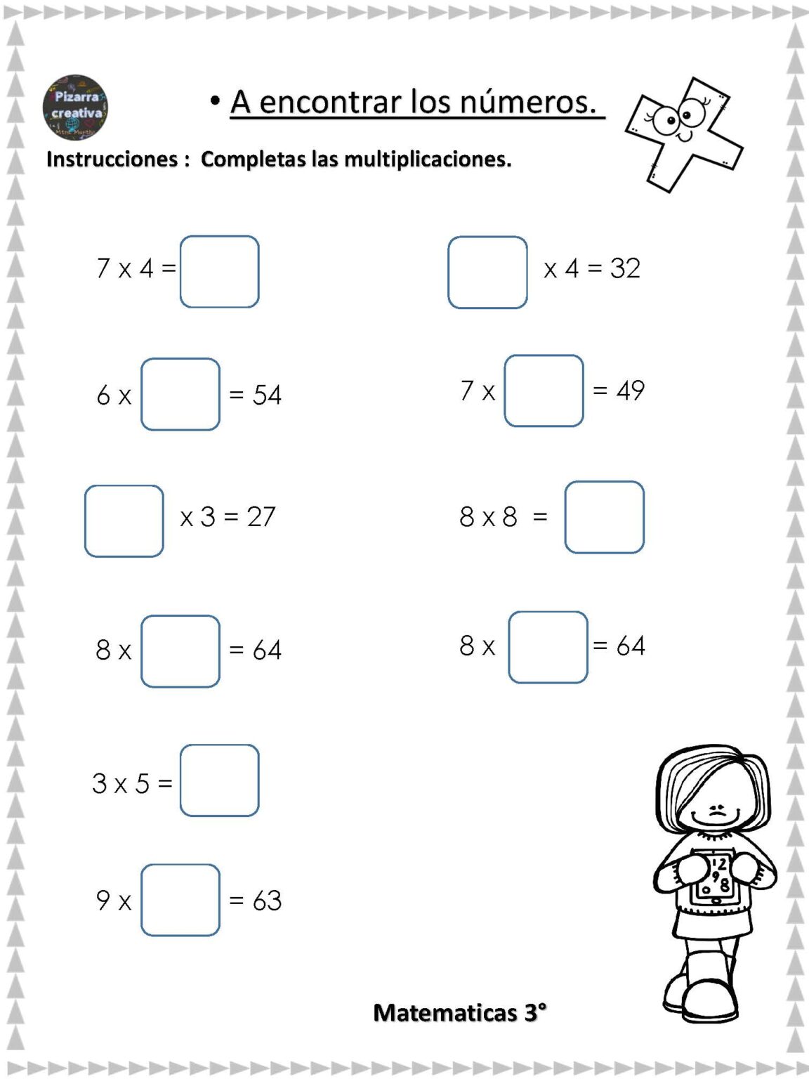 Cuadernillo matemáticas 3º Primaria - Imagenes Educativas